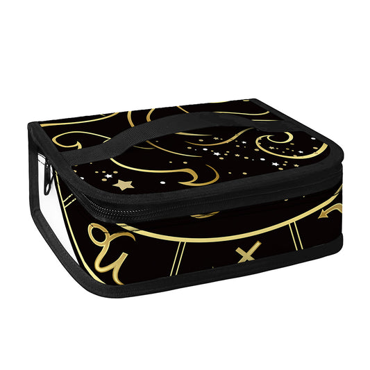 Gold And Black Gemini Sign Print Small Lunch Bag