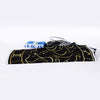 Gold And Black Gemini Sign Print Sports Towel