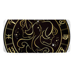 Gold And Black Gemini Sign Print Towel