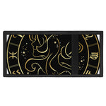 Gold And Black Gemini Sign Print Trifold Wallet