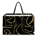 Gold And Black Gemini Sign Print Utility Tote Bag