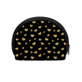 Gold And Black Heart Pattern Print Coin Purse