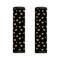 Gold And Black Heart Pattern Print Handle Covers