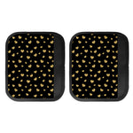 Gold And Black Heart Pattern Print Handle Covers