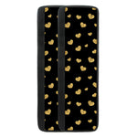 Gold And Black Heart Pattern Print Refrigerator Handle Covers