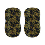 Gold And Black Japanese Bamboo Print Bar Stool Covers