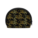 Gold And Black Japanese Bamboo Print Coin Purse