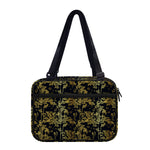 Gold And Black Japanese Bamboo Print Double Strap Bible Bag