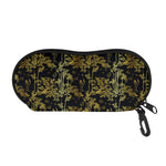 Gold And Black Japanese Bamboo Print Glasses Case
