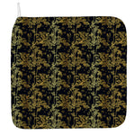 Gold And Black Japanese Bamboo Print Hand Towel