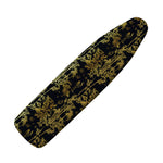 Gold And Black Japanese Bamboo Print Ironing Board Cover