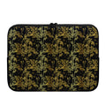 Gold And Black Japanese Bamboo Print Laptop Sleeve