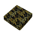 Gold And Black Japanese Bamboo Print Outdoor Seat Cushion Cover