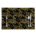 Gold And Black Japanese Bamboo Print Placemat