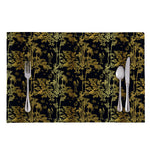 Gold And Black Japanese Bamboo Print Placemat