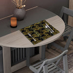 Gold And Black Japanese Bamboo Print Placemat