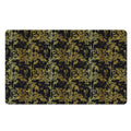 Gold And Black Japanese Bamboo Print Polyester Doormat