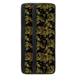 Gold And Black Japanese Bamboo Print Refrigerator Handle Covers