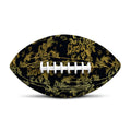 Gold And Black Japanese Bamboo Print Rugby Ball