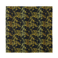 Gold And Black Japanese Bamboo Print Silk Bandana