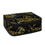 Gold And Black Japanese Bamboo Print Small Lunch Bag