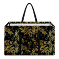 Gold And Black Japanese Bamboo Print Utility Tote Bag