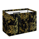 Gold And Black Japanese Bamboo Print Utility Tote Bag