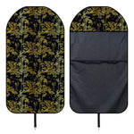 Gold And Black Japanese Bamboo Print Waterproof Car Seat Cover