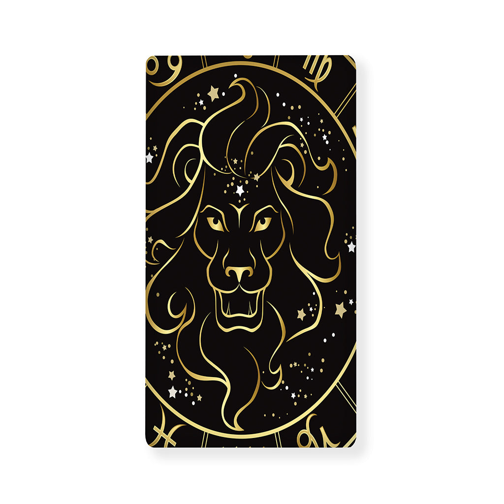 Gold And Black Leo Sign Print Baby Crib Sheet