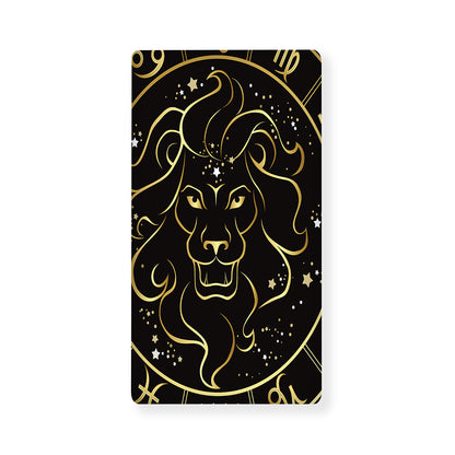 Gold And Black Leo Sign Print Baby Crib Sheet