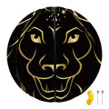Gold And Black Leo Sign Print Basketball