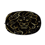 Gold And Black Leo Sign Print Car Side Mirror Covers