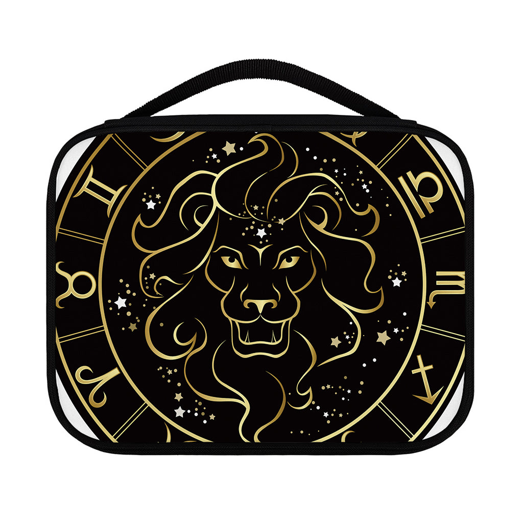 Gold And Black Leo Sign Print Classic Bible Case