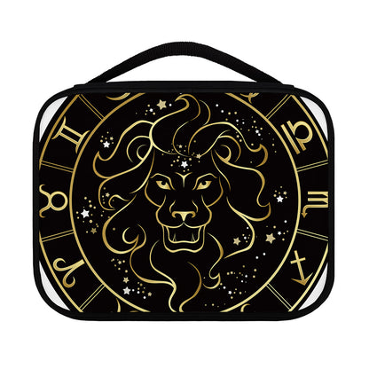 Gold And Black Leo Sign Print Classic Bible Case
