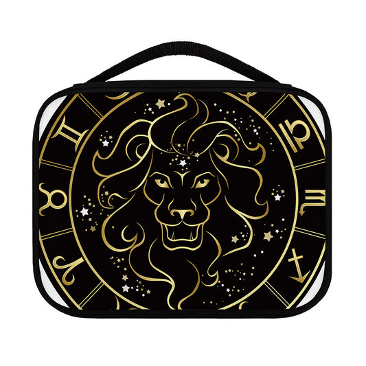 Gold And Black Leo Sign Print Classic Bible Case