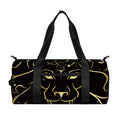 Gold And Black Leo Sign Print Gym Bag