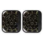 Gold And Black Leo Sign Print Handle Covers