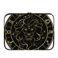 Gold And Black Leo Sign Print Laptop Sleeve