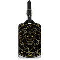 Gold And Black Leo Sign Print Luggage Tag