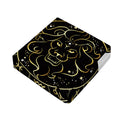 Gold And Black Leo Sign Print Outdoor Seat Cushion Cover