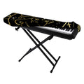 Gold And Black Leo Sign Print Piano Keyboard Cover