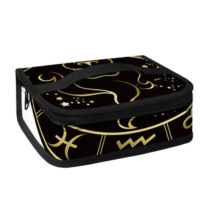 Gold And Black Leo Sign Print Small Lunch Bag