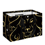 Gold And Black Leo Sign Print Utility Tote Bag