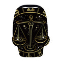 Gold And Black Libra Sign Print Baby Seat Cover