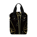 Gold And Black Libra Sign Print Bible Tote Bag