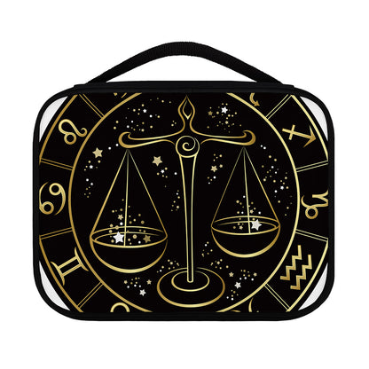 Gold And Black Libra Sign Print Classic Bible Case