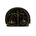 Gold And Black Libra Sign Print Coin Purse