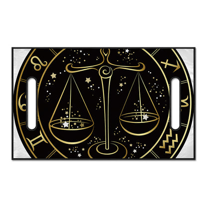 Gold And Black Libra Sign Print Golf Cart Seat Cover
