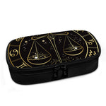 Gold And Black Libra Sign Print Insulin Cooler Travel Case