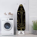 Gold And Black Libra Sign Print Ironing Board Cover